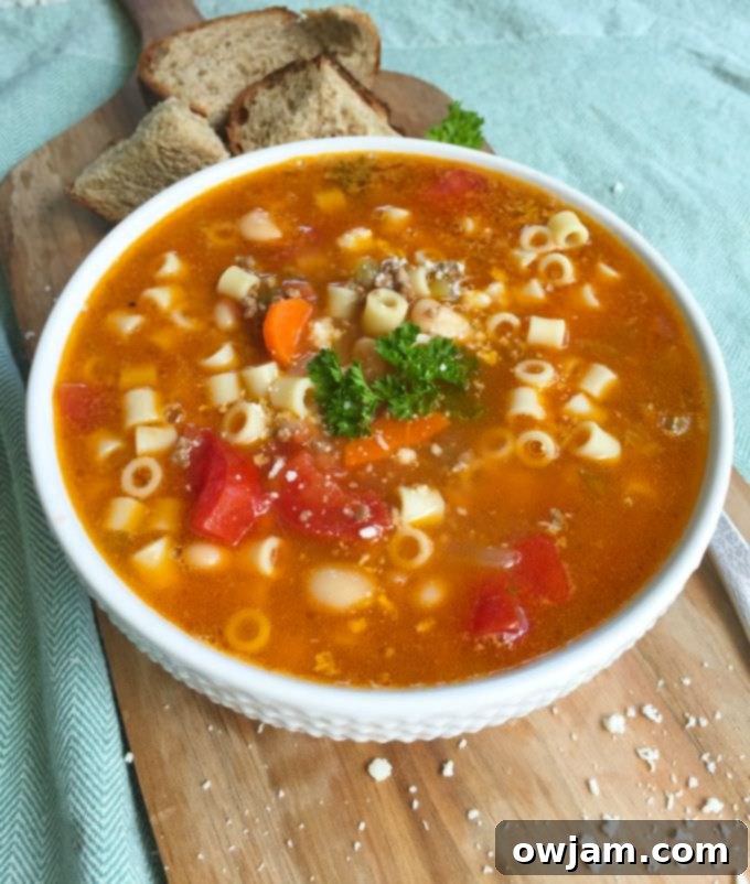 Hearty Italian Pasta & Bean Delight 7 A delicious bowl of Pasta e Fagioli Soup