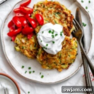 Effortless Zucchini Fritters 11 Easy Zucchini Fritters, a golden and crispy delight, perfect for any meal.