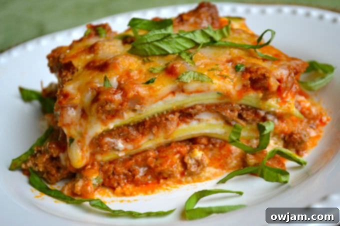 12 Mouthwatering Zucchini Recipes 7 Delicious and light zucchini lasagna layered with cheese and sauce.