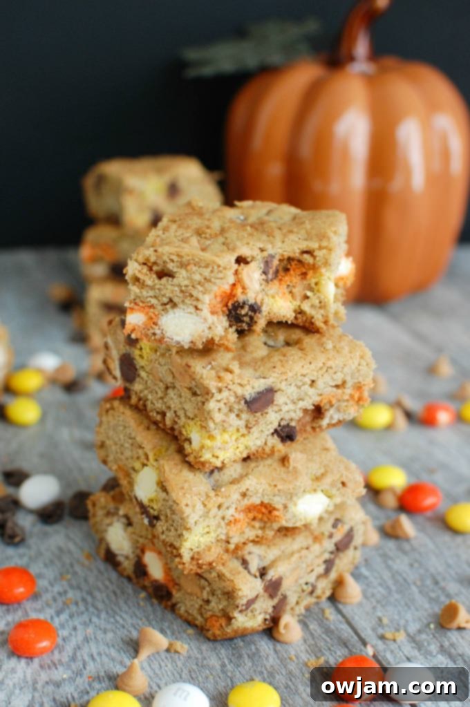Loaded Monster Cookie Bars 2 Delicious Monster Cookie Bars for Halloween