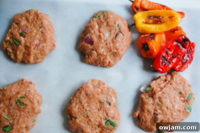 Sweet and Spicy Turkey Burgers served on King's Hawaiian buns with guacamole