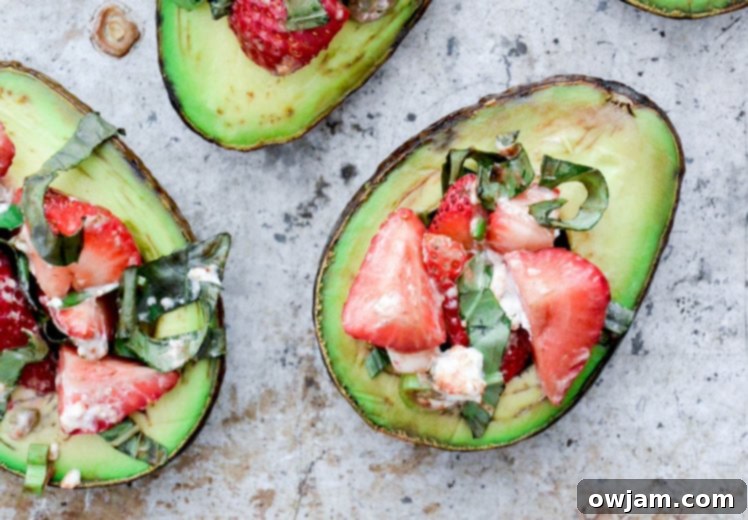 Baked Avocados with Strawberry Salsa