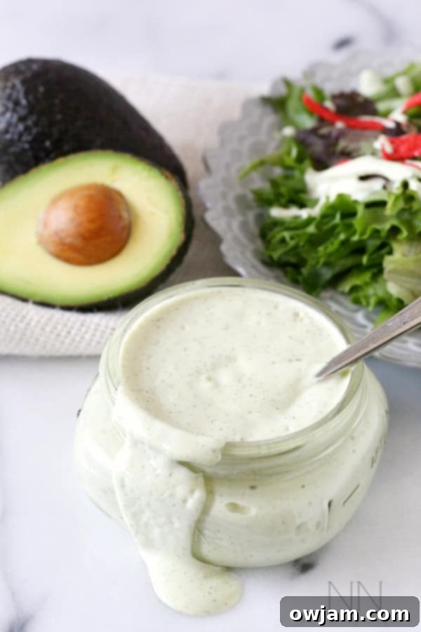 Dairy-Free Avocado Ranch Dressing