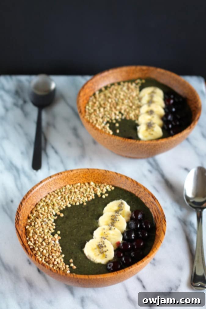 Kickstart Your Weekend with 9 Superfood Blueberry Smoothies 3 Blueberry Buckwheat Smoothie Bowl