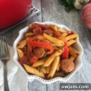 One Pot Cajun Pasta in a skillet