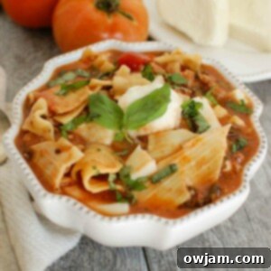 Slow Cooker Turkey Kale Lasagna Soup