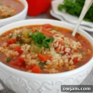Slow Cooker Deconstructed Stuffed Pepper Soup 5 Slow Cooker Stuffed Pepper Soup 1200 x 1200