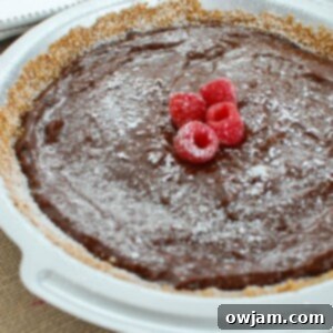 Dark Chocolate Raspberry Pie