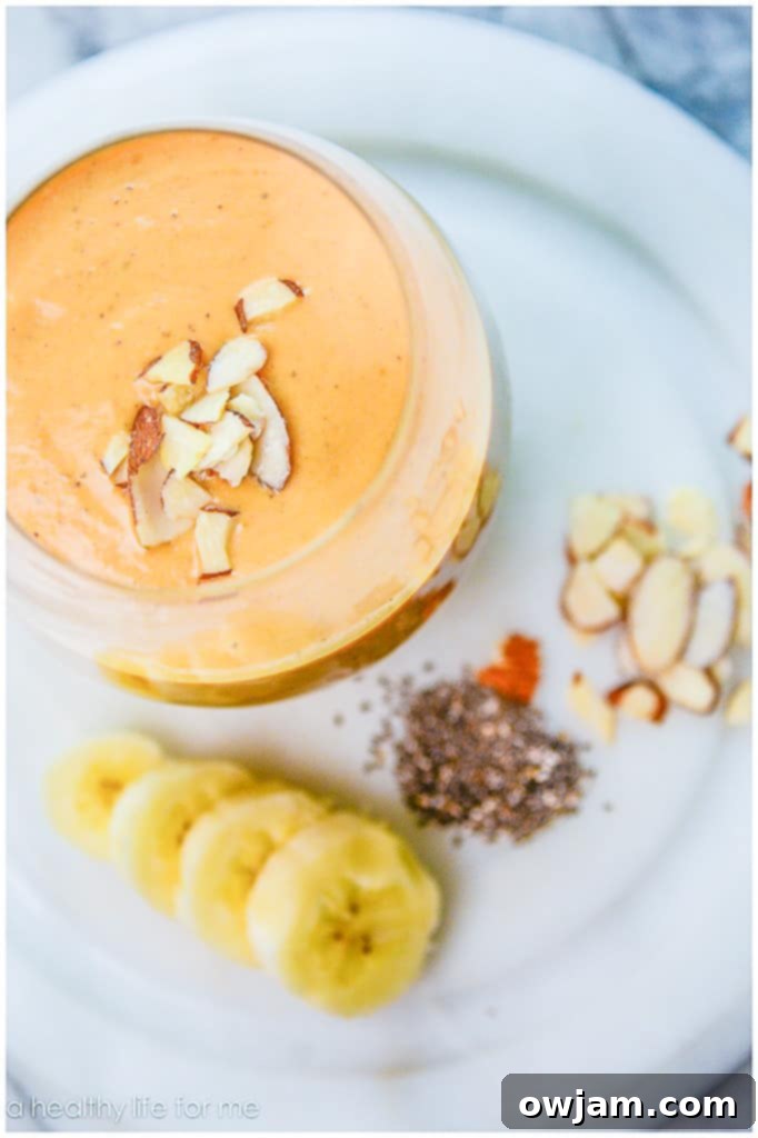 Pumpkin Banana Vanilla Smoothie