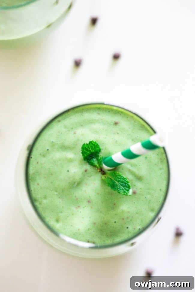 Mint Chocolate Green Smoothie
