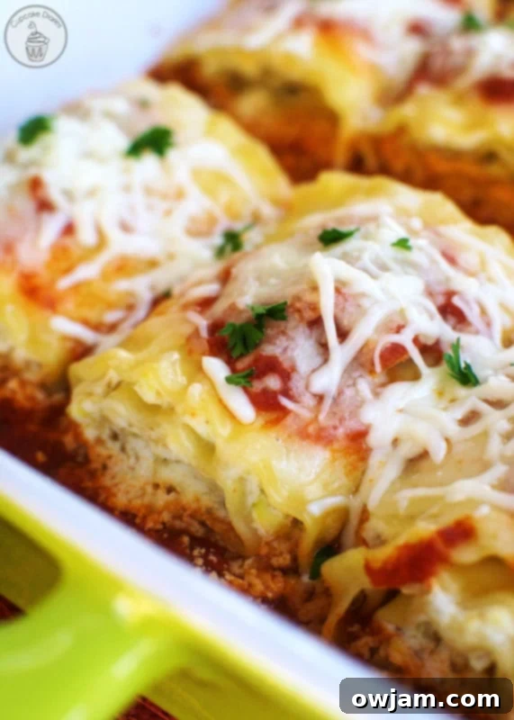 Spinach Lasagna Rolls