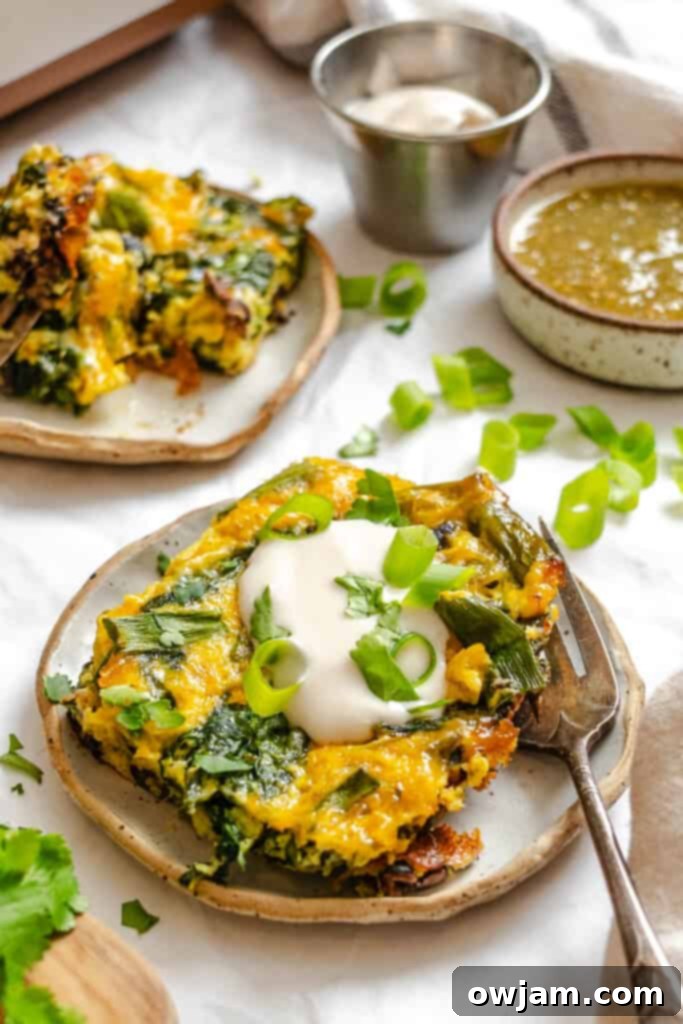 Cheesy Black Bean Egg Bake with fork, ready to eat