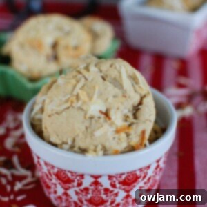 White Chocolate Toasted Coconut Cookies from A Cedar Spoon
