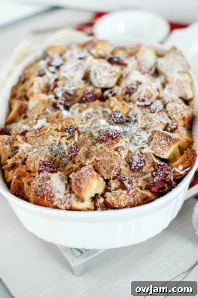 Wake Up To Coconut Cranberry French Toast Bake 6 Overnight Cranberry Coconut French Toast Bake - delicious!