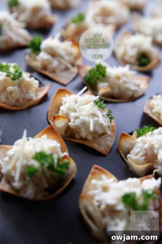 Party Perfect: 12 Appetizers That Use Just Four Ingredients 12 mini-shrimp-artichoke-appetizer-cups-01