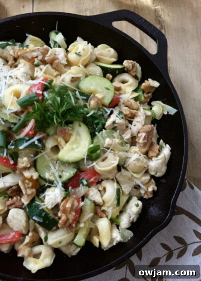 30 Minute Chicken Tortellini Skillet