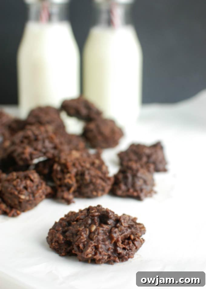 Effortless No-Bake Cookies 5 No Bake Cookie Recipe cookies and milk