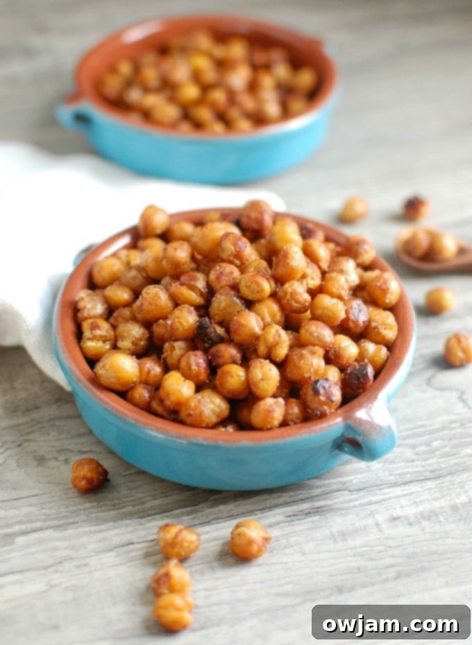 Crunchy Roasted Chickpeas, a healthy snack
