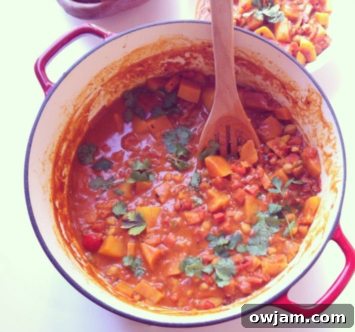 Butternut Squash Chickpea Coconut Curry