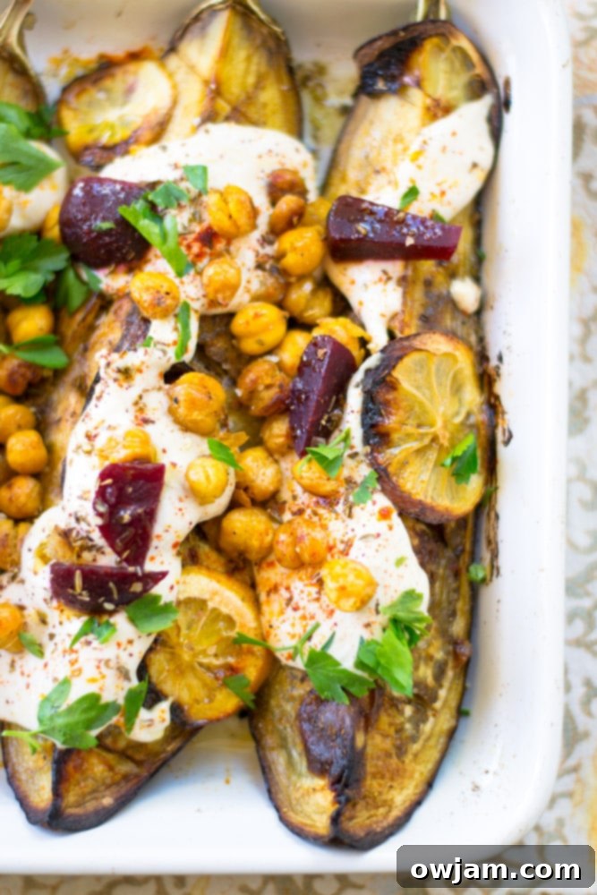 Deconstructed Baba Ghanoush with Beets and Za’atar