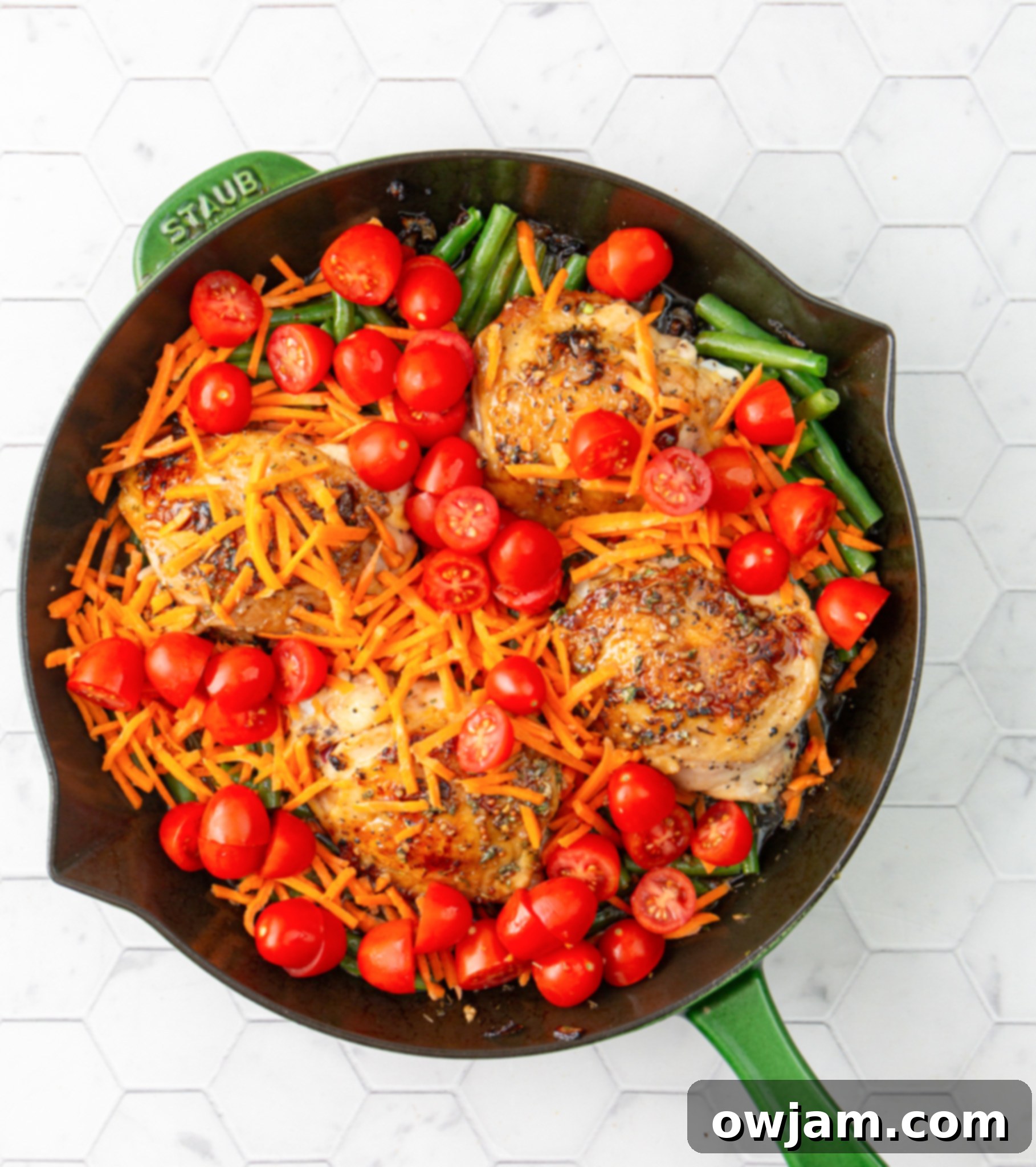 Effortless Balsamic Chicken Dinner 11 Easy Balsamic Chicken Recipe ingredients in skillet