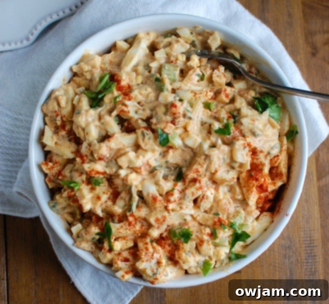 Homestyle Southern Sweet Egg Salad 5 Sweet Southern-Style Egg Salad in bowl