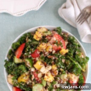 Vibrant Tropical Kale Quinoa Power Bowl 5 Tropical Kale Quinoa Salad - healthy salad