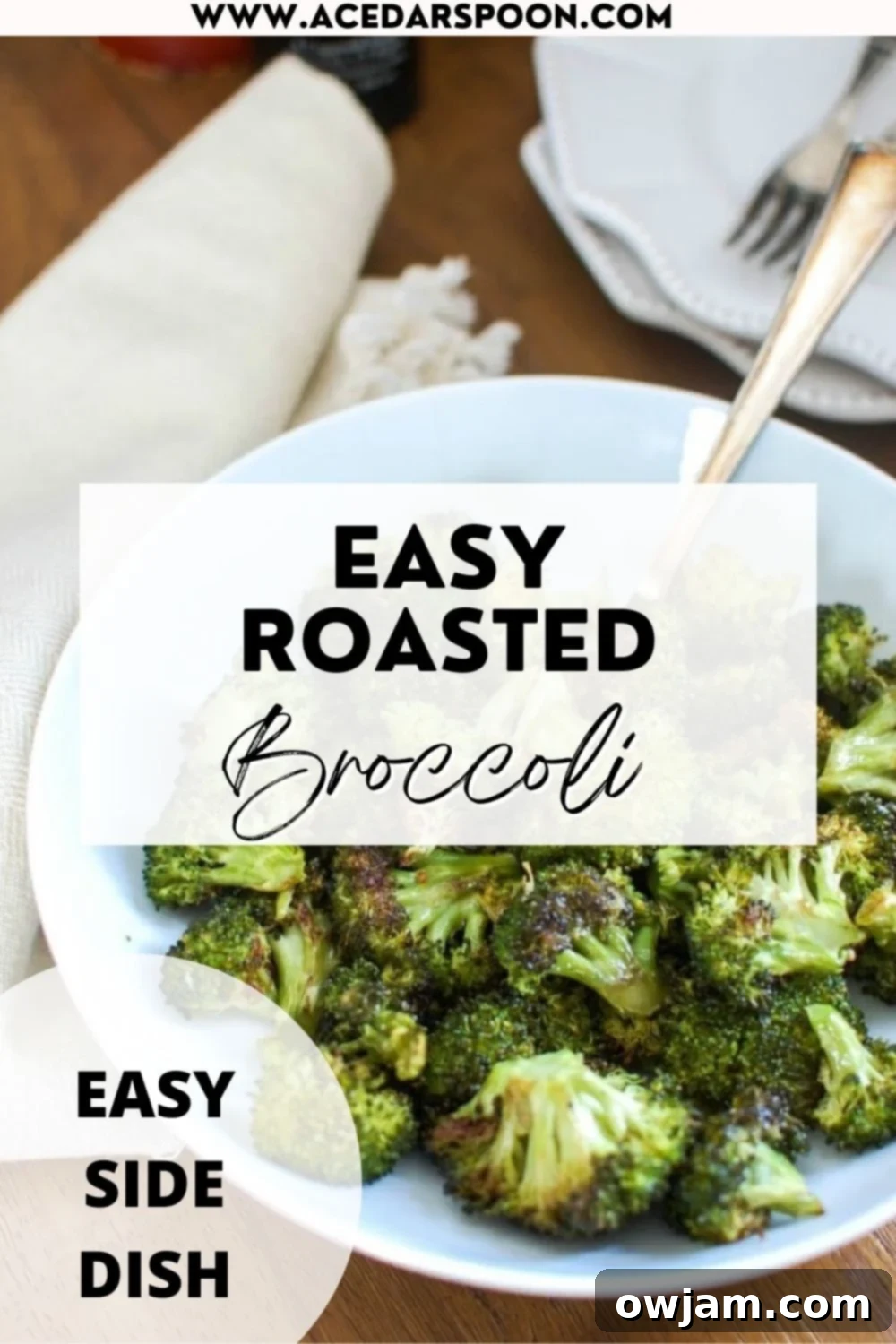 Roasted Broccoli Perfection 6 Roasted Broccoli with logo.
