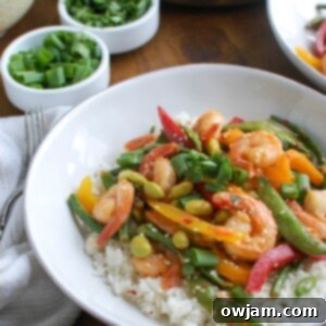 Vibrant Asian Shrimp Edamame Stir-Fry 7 Asian Shrimp Edamame Stir-Fry
