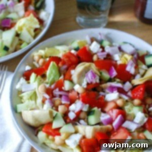 Vibrant Mediterranean Chickpea Salad 5 Mediterranean Chickpea Vegetable Salad with Marzetti Balsamic Cabernet Dressing