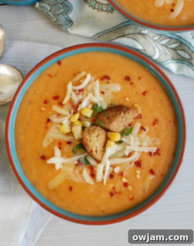 Homestyle Slow Cooker Cheesy Potato Corn Chowder 4 Slow Cooker Cheesy Potato Corn Chowder - creamy and cheesy