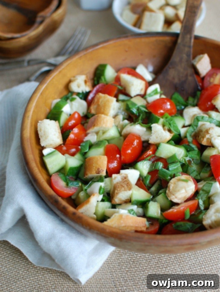 Torn Bread Caprese Salad 5 Caprese Panzanella is a simple summer salad. Everything comes together in under 20 minutes!