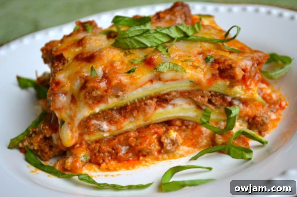 Zucchini Lasagna - a healthier take on classic Italian comfort food