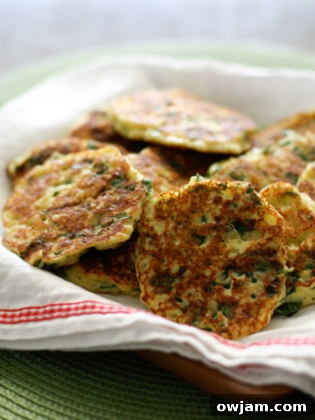 Ricotta and Spinach Fritters - a tasty way to add greens to your child's diet