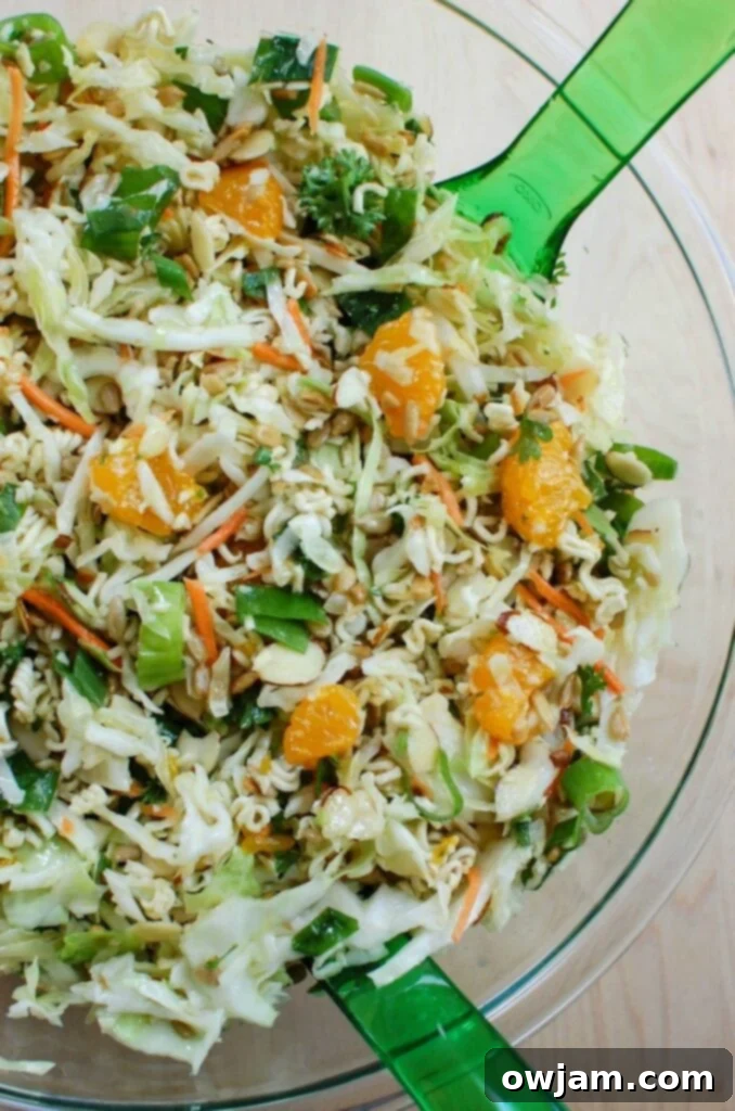 Zesty Ramen Crunch Salad 2 Asian Ramen Noodle Salad is the perfect summer BBQ salad. This comes together in under 15 minutes.