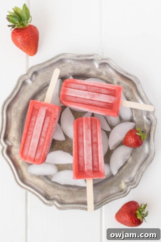 25 Icy Delights to Beat the Summer Heat 5 Strawberry-popsicles-2