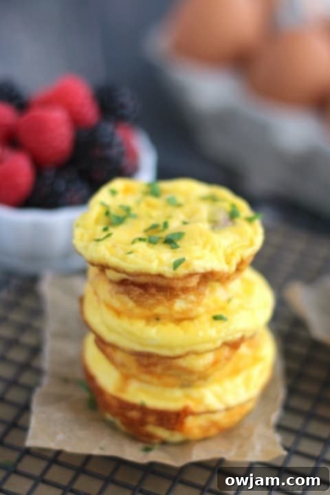 Mini Crustless Quiche Cups with Sausage and Cheese