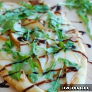 Easy Pear and Brie Flatbread 1200 x 1200