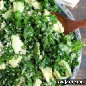 Vibrant Avocado Kale Quinoa Salad 5 Avocado Kale Quinoa Salad, a vibrant and healthy dish perfect for a light meal.