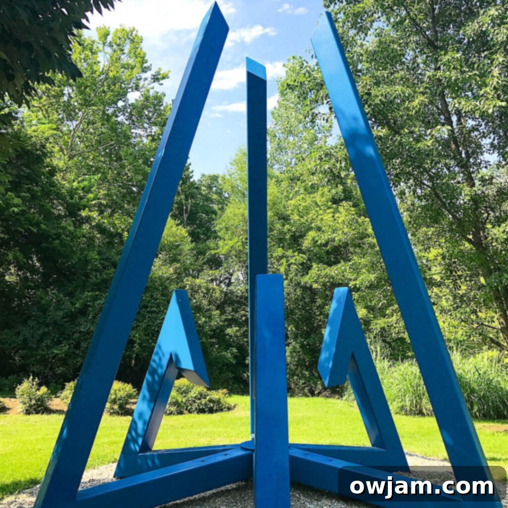 Large outdoor sculpture at Pyramid Hill