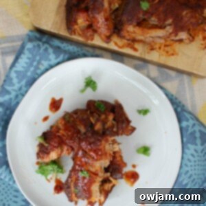 Slow Cooker Ribs 5 Slow Cooker Barbecue Ribs are fall off the bone tender and full of warm spices and flavor. These ribs cook in a slow cooker saving you time and making this meal easy and perfect for a crowd!