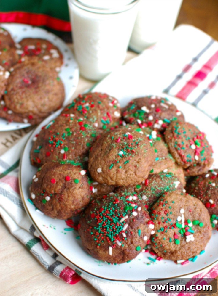 Delicious Gluten-Free Chocolate Snickerdoodles with festive sprinkles, perfect for holiday gatherings