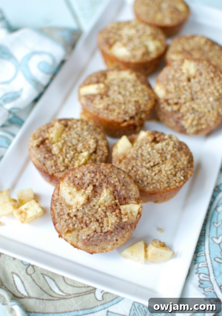 Baked Apple Cinnamon Steel Cut Oat Cups make an easy, make-ahead breakfast or snack that is heart healthy and filling. Steel cut oats are mixed together with Greek yogurt, applesauce, cinnamon and apples to create a delicious oatmeal cup.