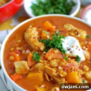 Slow Cooker Moroccan Chicken Soup 1200 x 1200