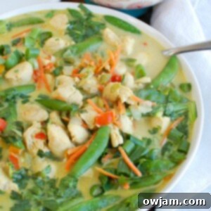 Go-To Green Curry Chicken 5 Easy Green Curry Chicken Side View