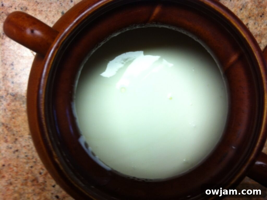 Finished Laban - Homemade Yogurt served with a meal
