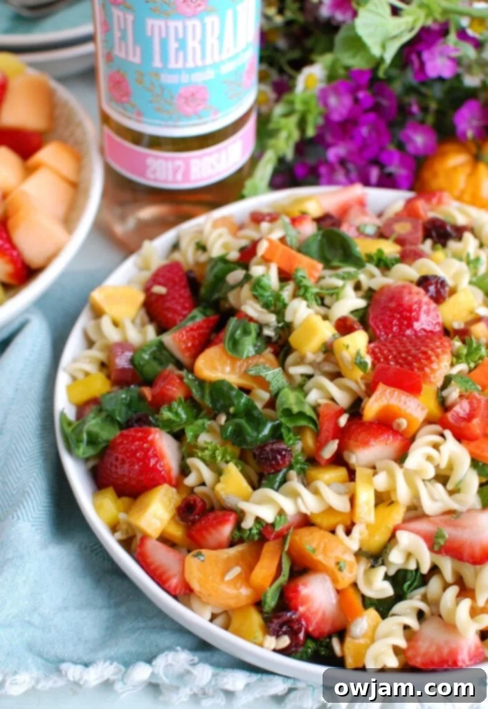 Spring Pasta Salad with Rose Wine - Perfect for Celebrations