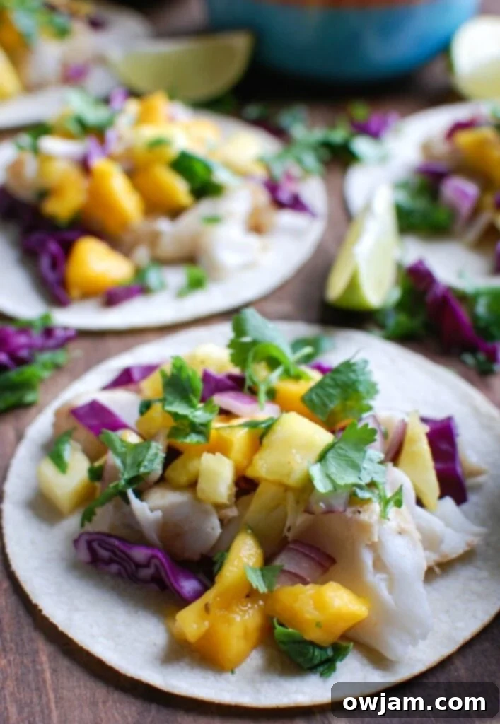 19 Fresh & Healthy Seafood Delights 16 Grilled Fish Tacos with Tropical Salsa are easy to make! These are full of fresh, tropical flavors.
