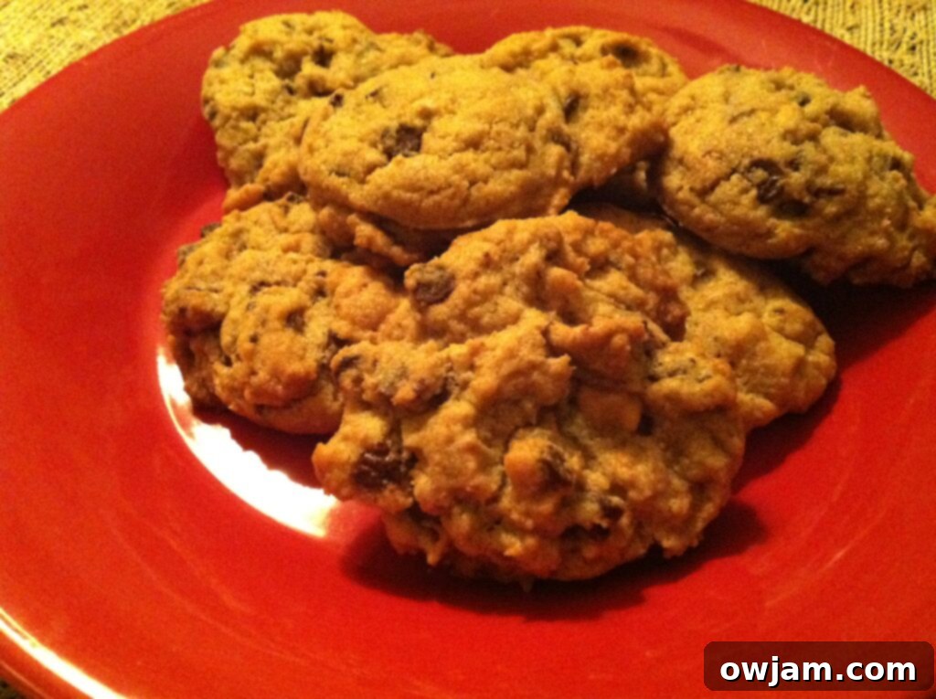 Recipe card for Chocolate and Peanut Butter Chip Cookies