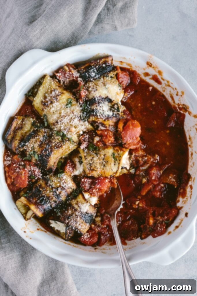 11 Incredible Eggplant Dishes 10 Eggplant Involtini with cheese and tomato sauce